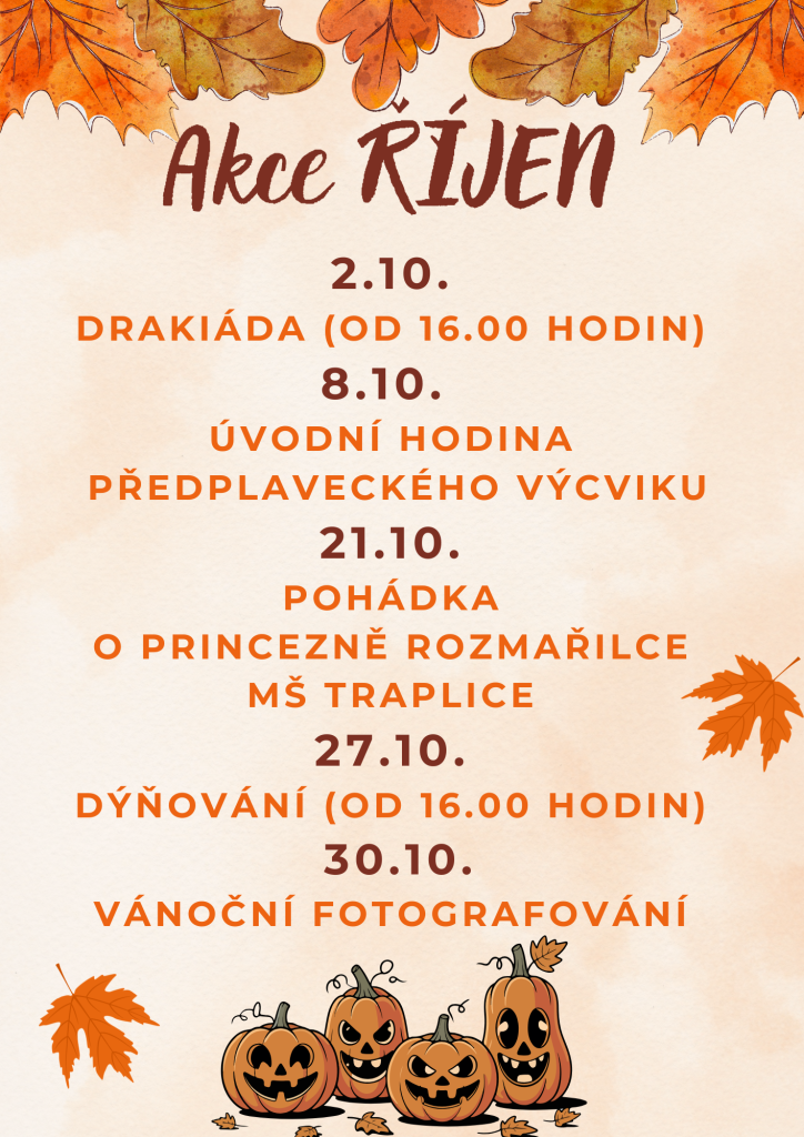 Akce na&nbsp;měsíc ŘÍJEN